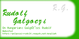 rudolf galgoczi business card